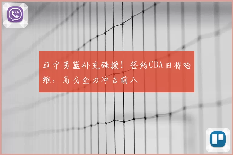 辽宁男篮补充强援！签约CBA旧将哈维，乌戈全力冲击前八