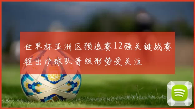 世界杯亚洲区预选赛12强关键战赛程出炉球队晋级形势受关注