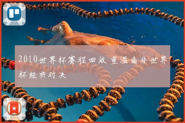 2010世界杯赛程回放 重温南非世界杯经典对决